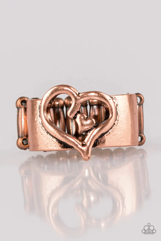 Paparazzi Ring ~ Cute As Cupid - Copper