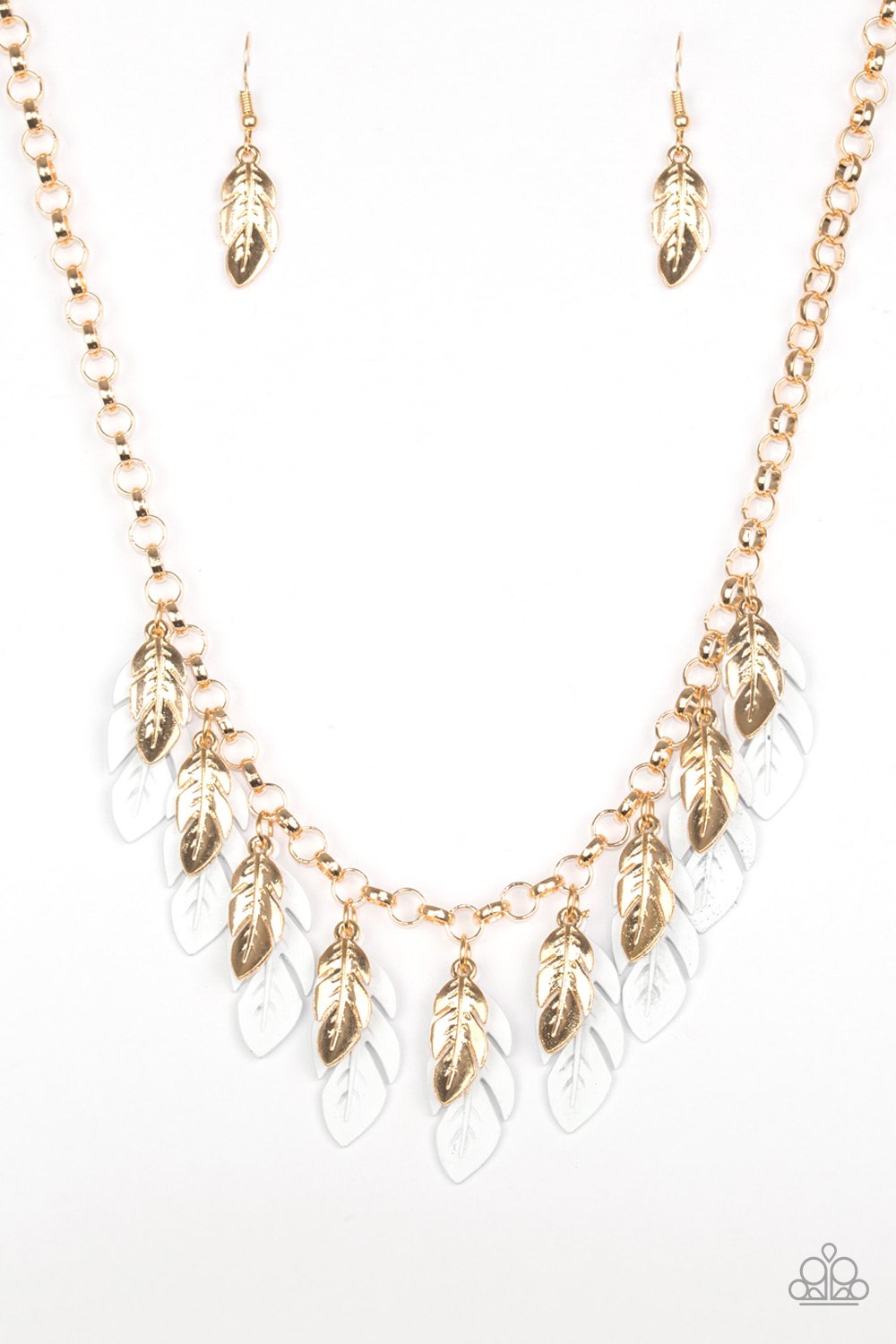 Paparazzi Necklace ~ Rule The Roost - White