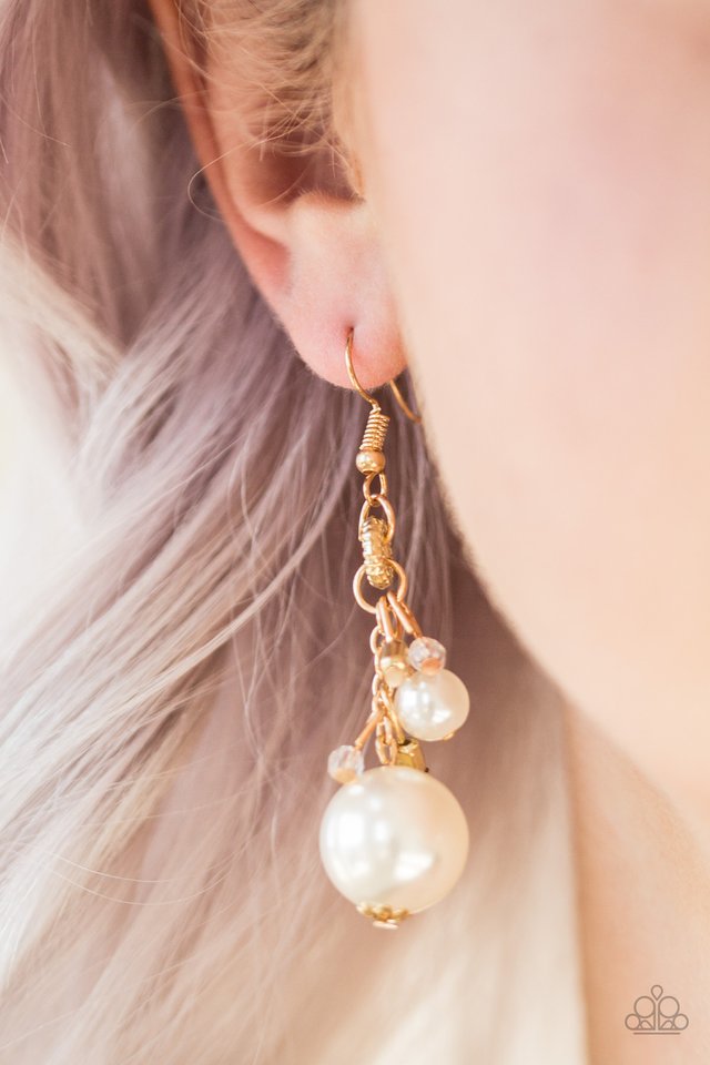 Timelessly Traditional - Gold - Paparazzi Earring Image
