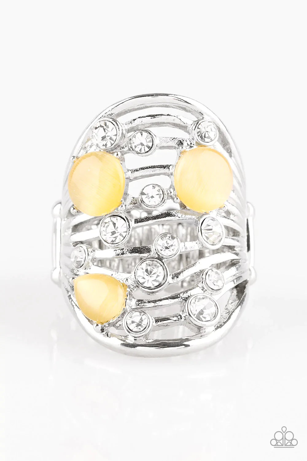 Paparazzi Ring ~ Clear The SWAY! - Yellow