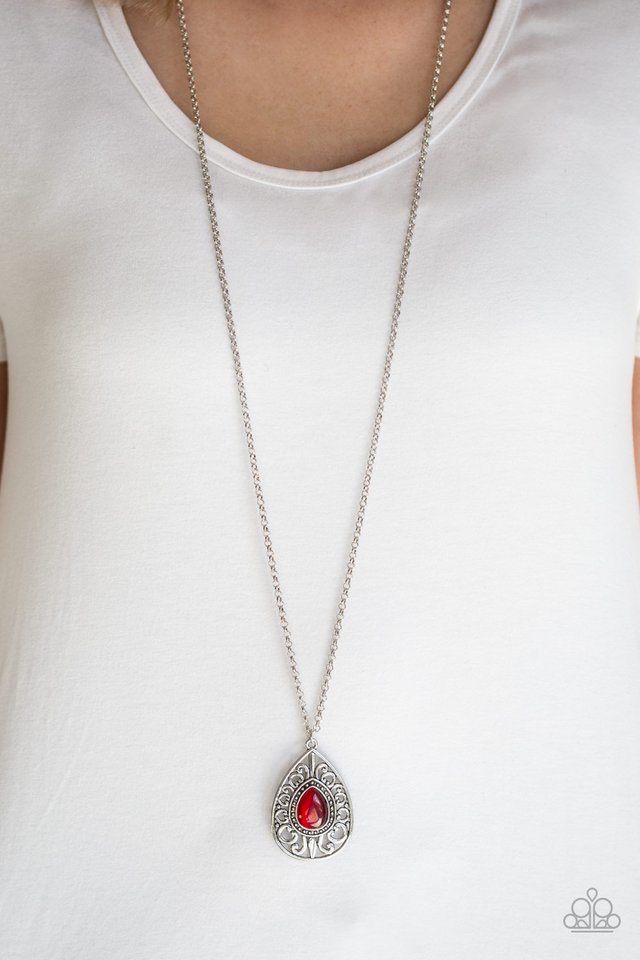 Modern Majesty - Red - Paparazzi Necklace Image