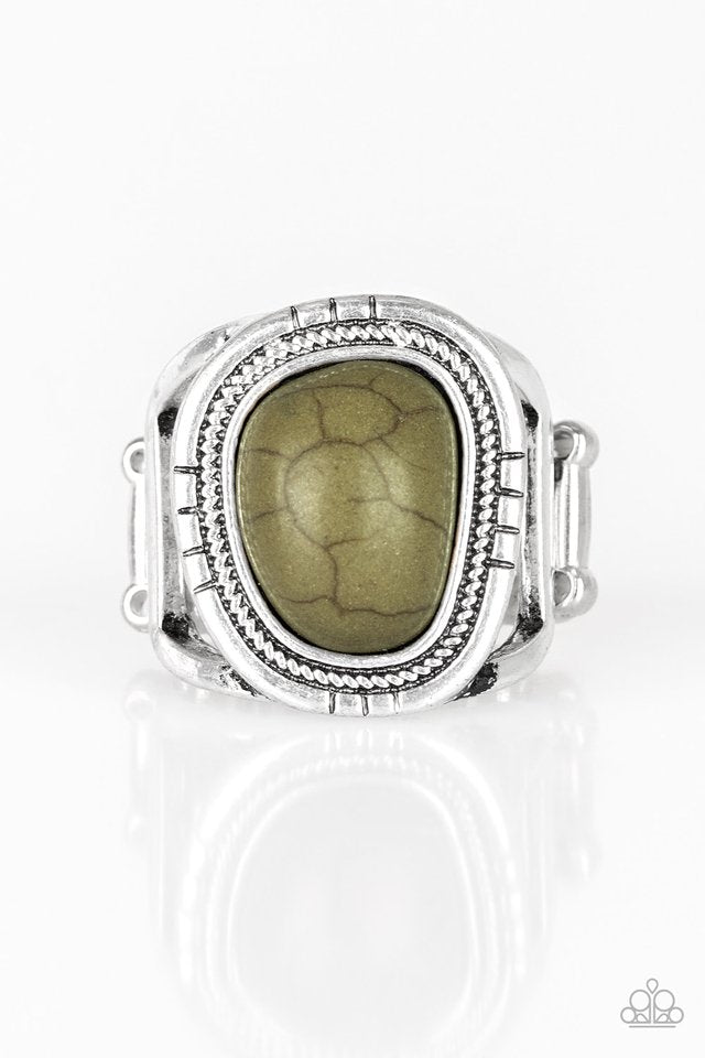 Out On The Range - Green - Paparazzi Ring Image
