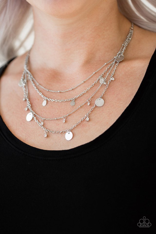 Classic Class Act - White - Paparazzi Necklace Image