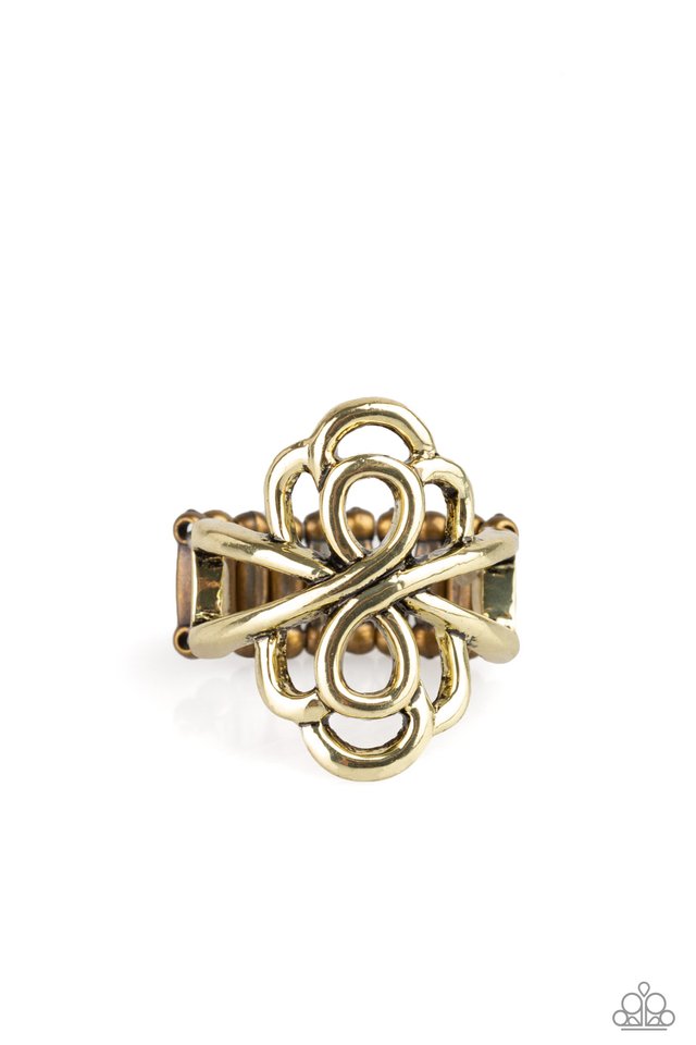 Ever Entwined - Brass - Paparazzi Ring Image
