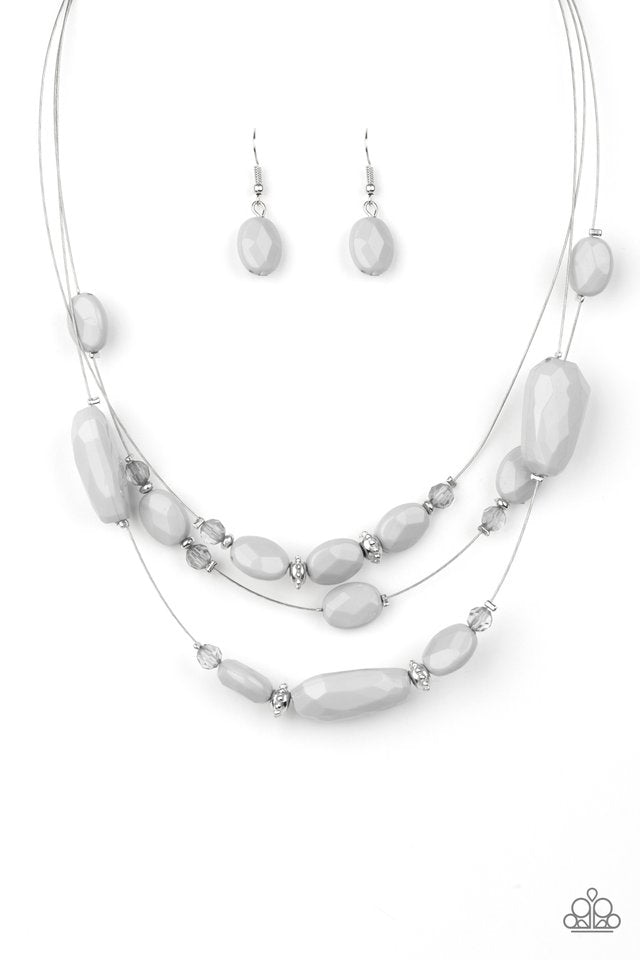Radiant Reflections - Silver - Paparazzi Necklace Image