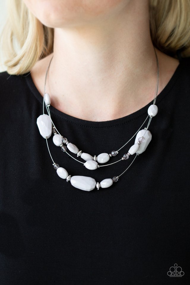 Radiant Reflections - Silver - Paparazzi Necklace Image