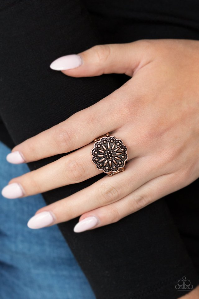 Desert Sunflower - Copper - Paparazzi Ring Image