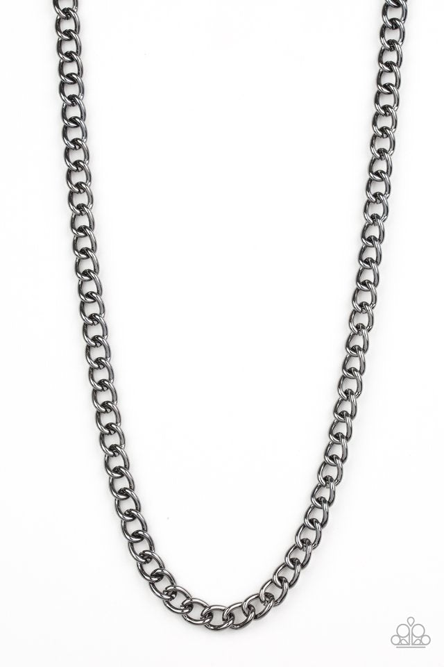 Full Court - Black - Paparazzi Necklace Image