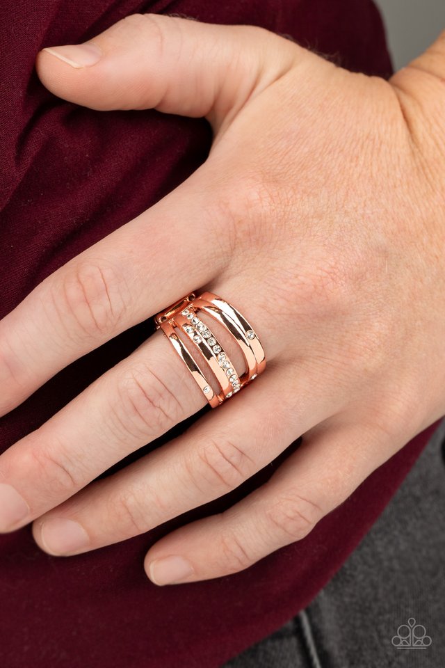Make A SHEEN - Copper - Paparazzi Ring Image