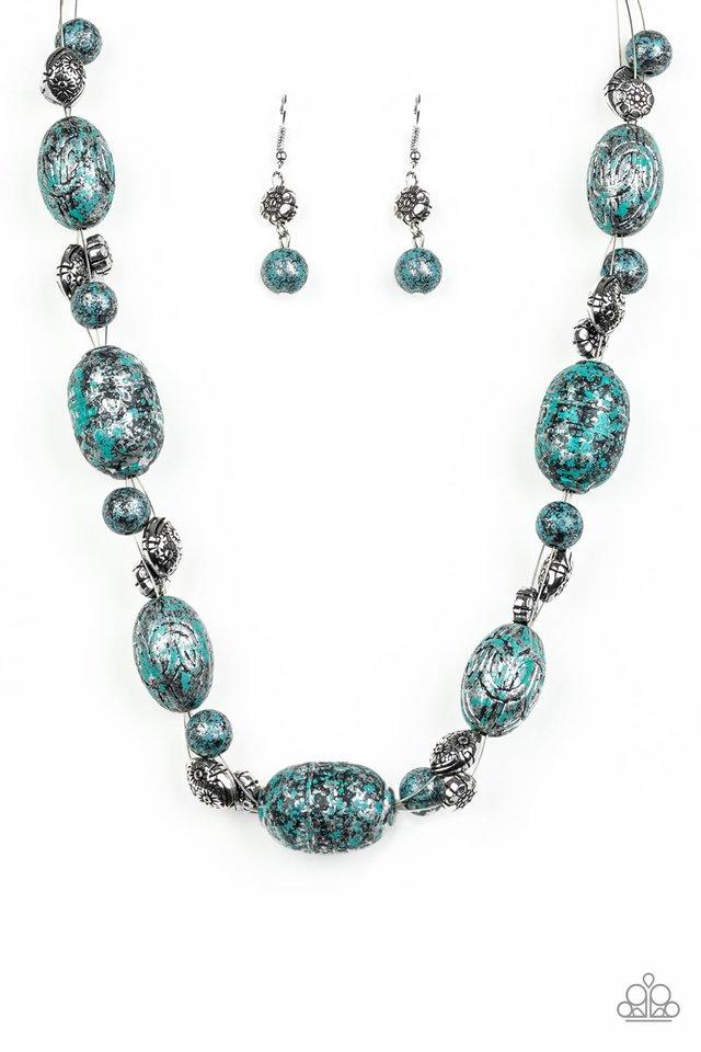 Paparazzi Necklace ~ Gatherer Glamour - Blue