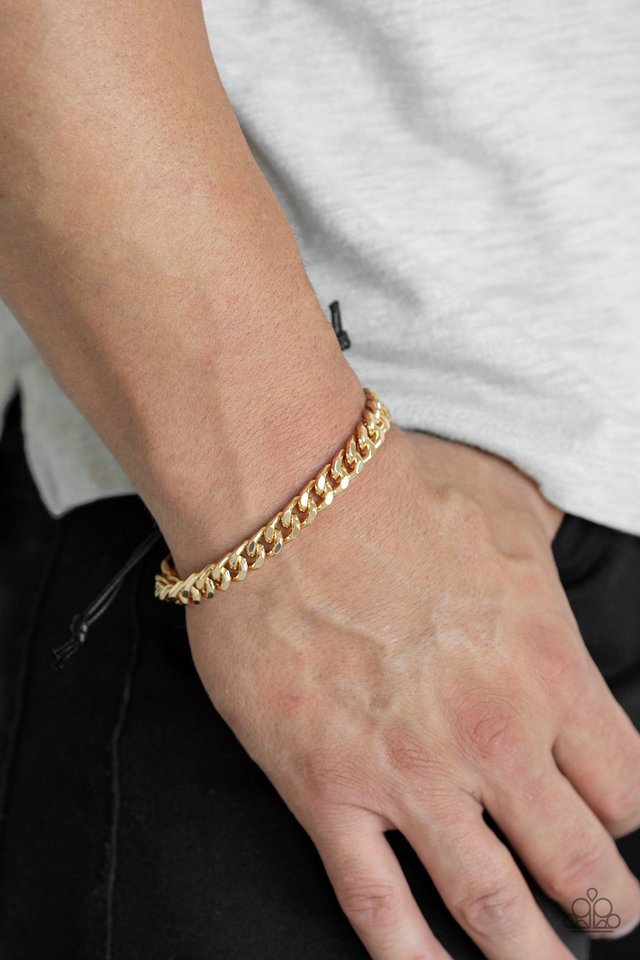 Hurrah - Gold - Paparazzi Bracelet Image