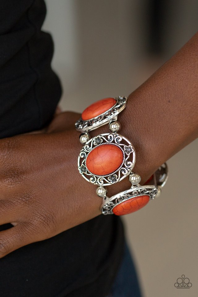 Rodeo Rancho - Orange - Paparazzi Bracelet Image