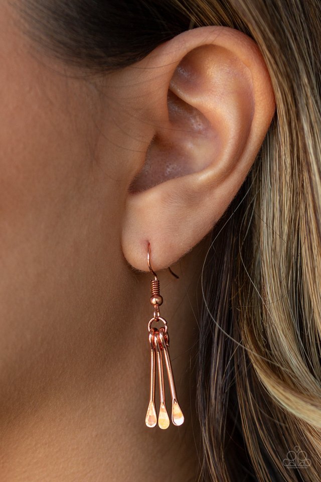 Trendsetting Trinket - Copper - Paparazzi Necklace Image