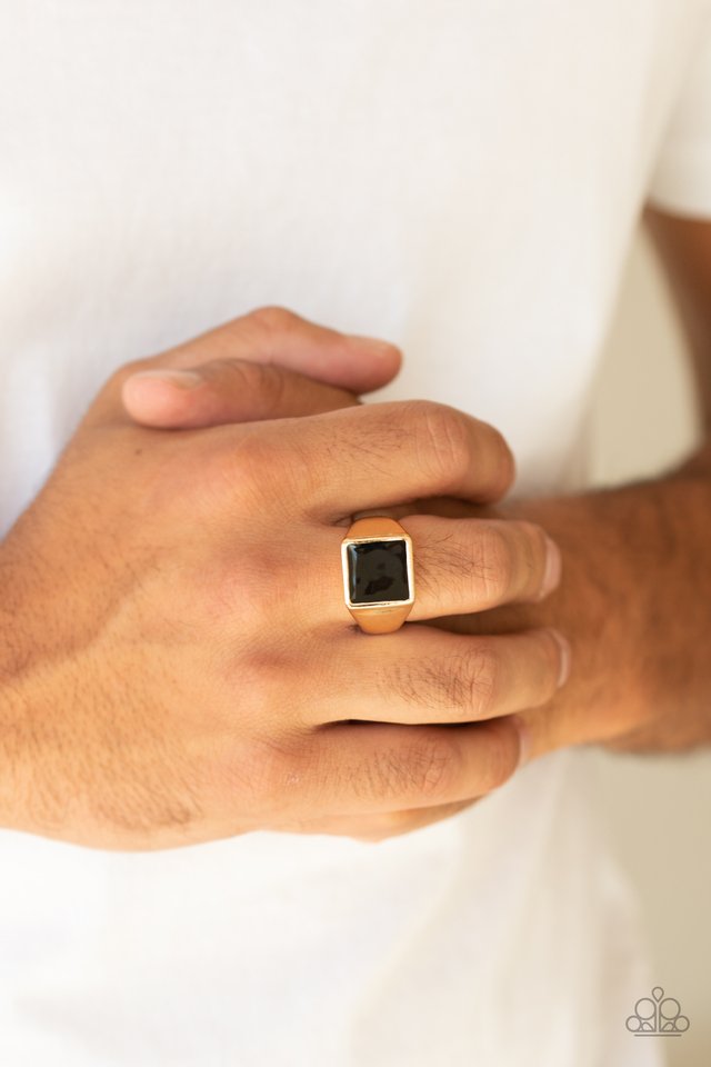 Fresh Start - Gold - Paparazzi Ring Image