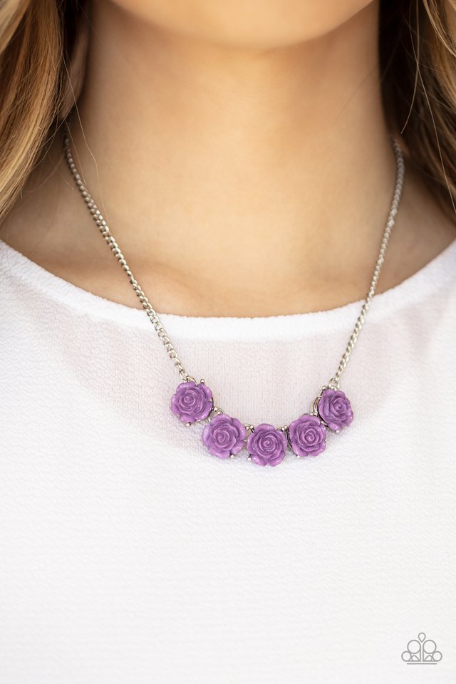 Garden Party Posh - Purple - Paparazzi Necklace Image