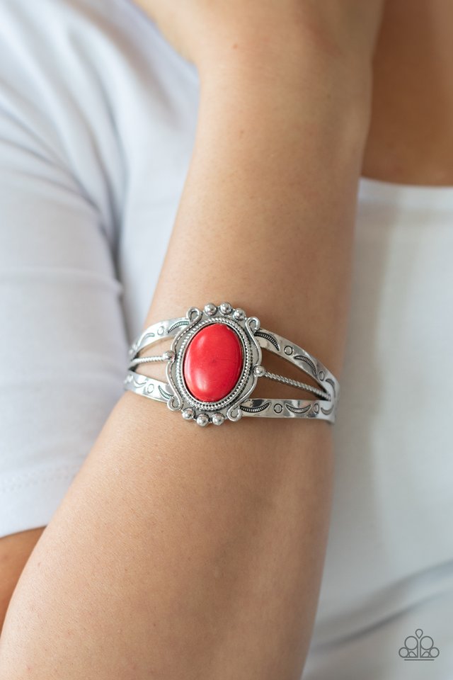 Very TERRA-torial - Red - Paparazzi Bracelet Image