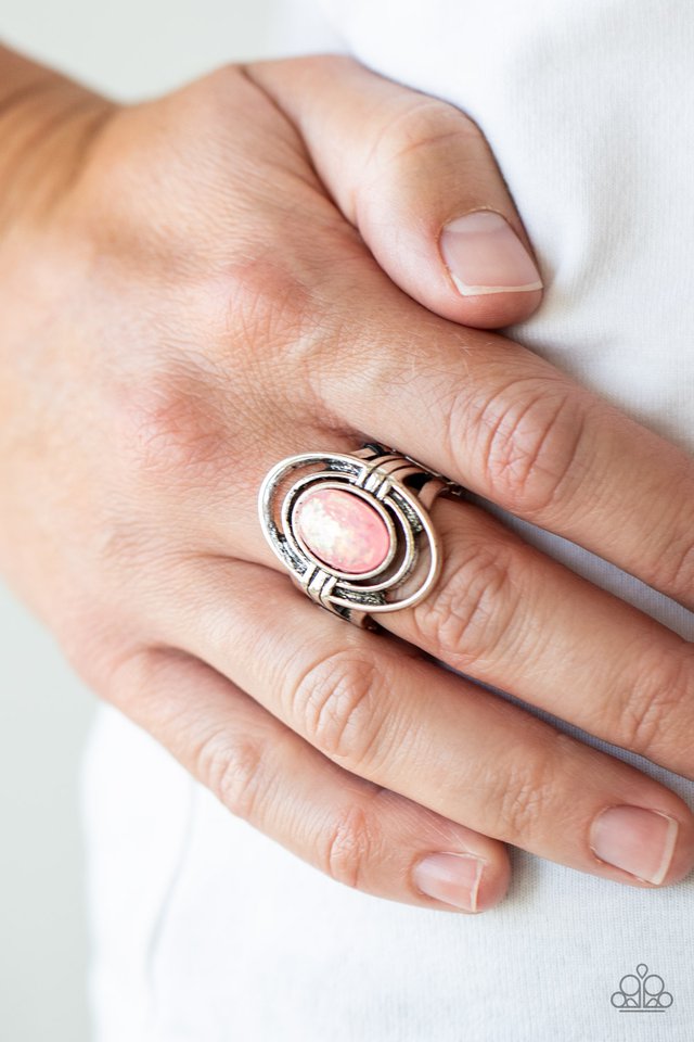 Peacefully Pristine - Pink - Paparazzi Ring Image