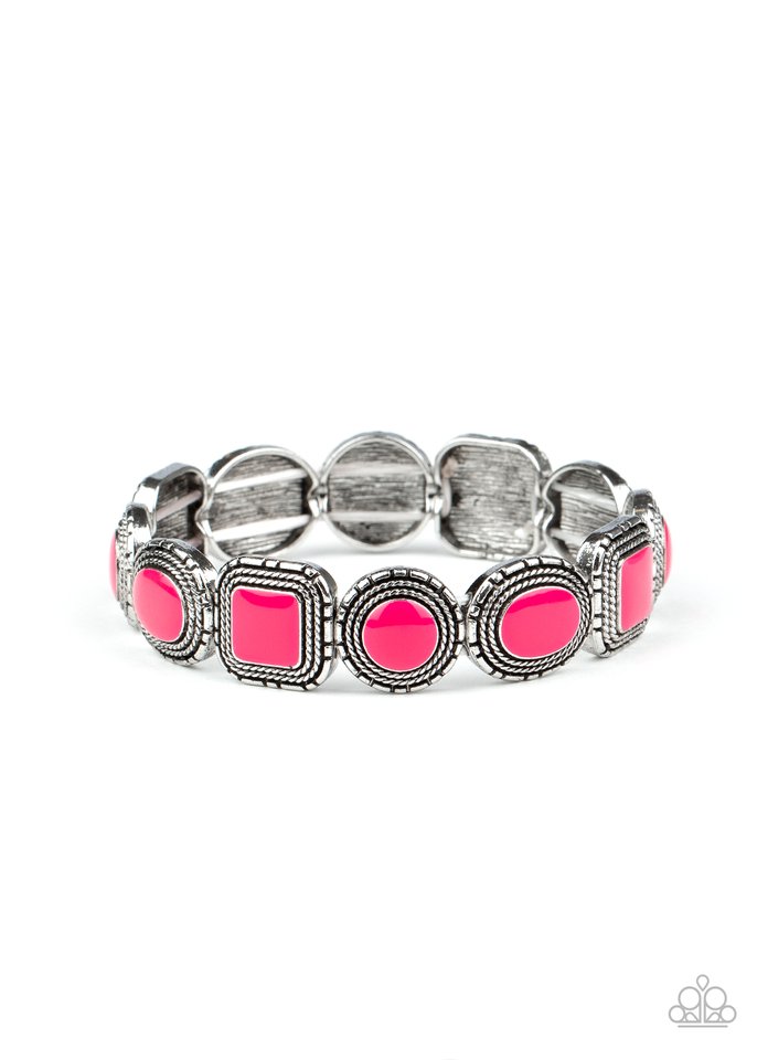 Vividly Vintage - Pink - Paparazzi Bracelet Image