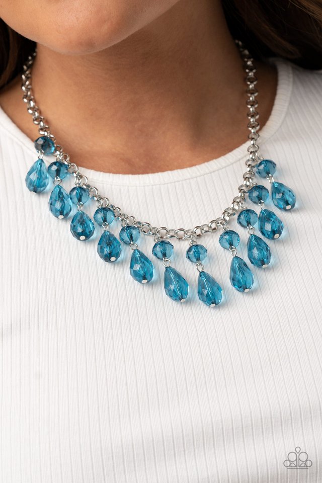 Crystal Enchantment - Blue - Paparazzi Necklace Image