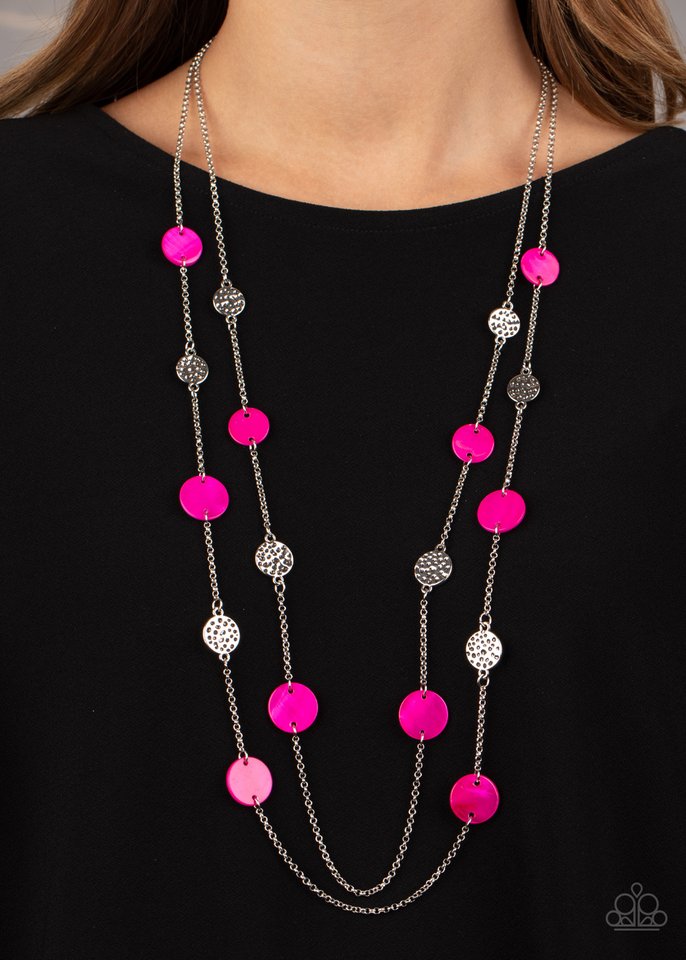 Ocean Soul - Pink - Paparazzi Necklace Image