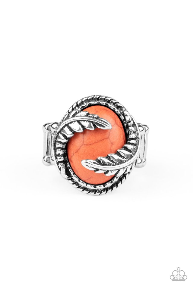 Palm Panache - Orange - Paparazzi Ring Image