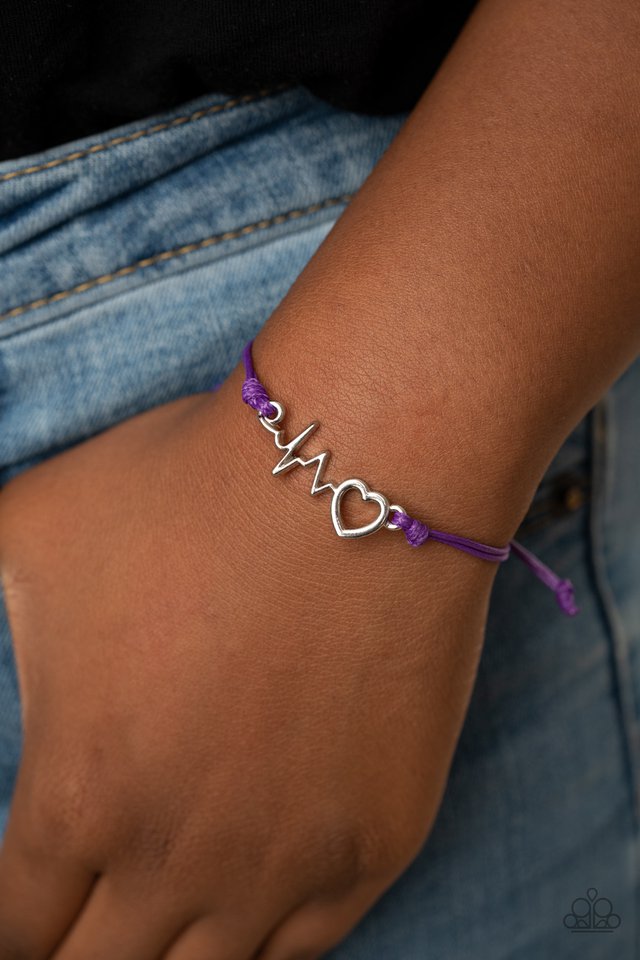 Cardiac Couture - Purple - Paparazzi Bracelet Image