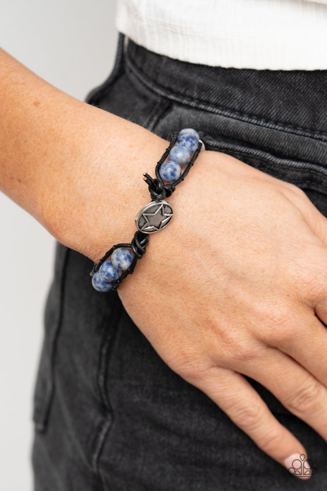Homespun Stones - Blue - Paparazzi Bracelet Image