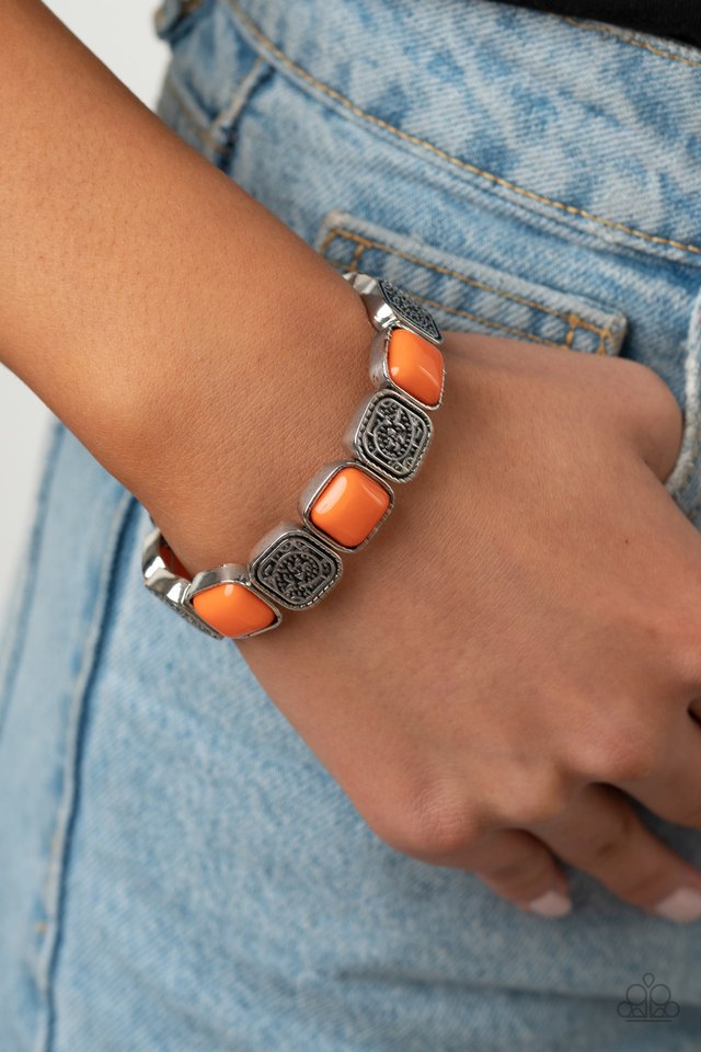 Trendy Tease - Orange - Paparazzi Bracelet Image
