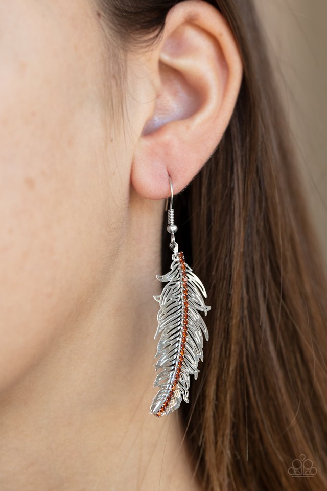Fearless Flock - Brown - Paparazzi Earring Image