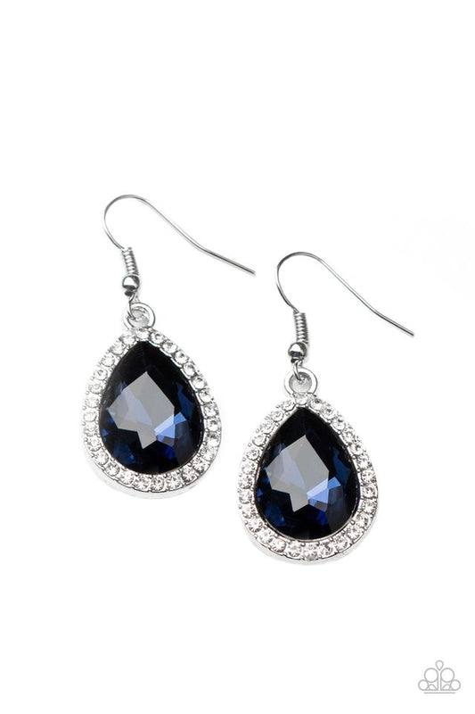 Dripping With Drama - Blue - Paparazzi Earring Image
