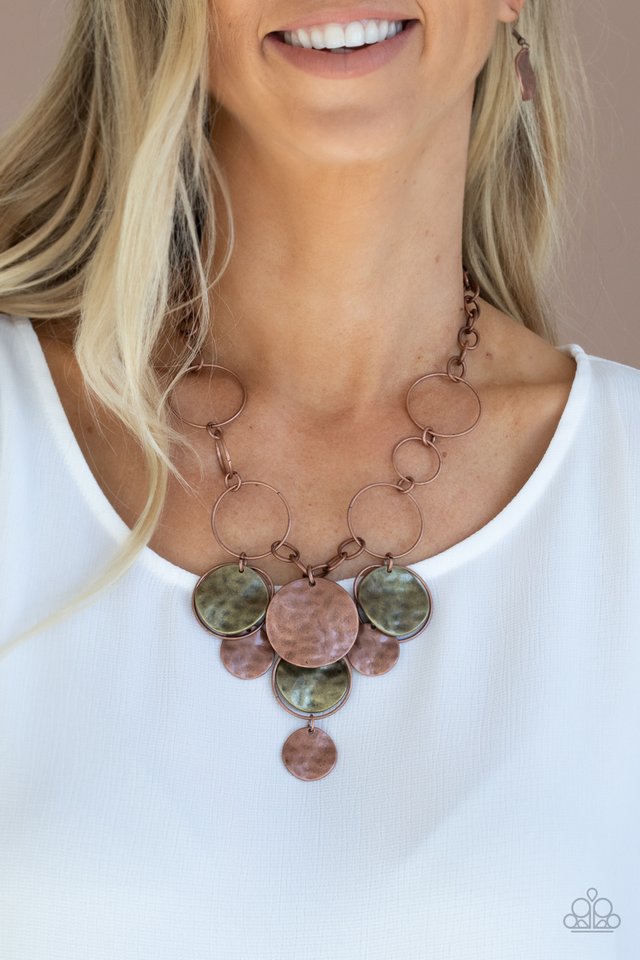 Learn the HARDWARE Way - Copper - Paparazzi Necklace Image