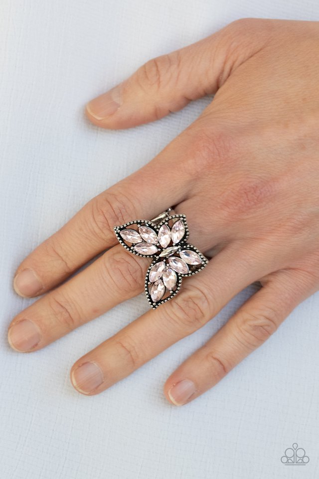 Fluttering Fashionista - Pink - Paparazzi Ring Image