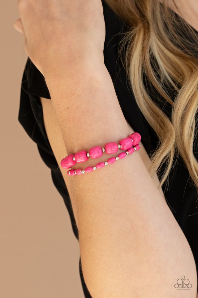 Colorfully Country - Pink - Paparazzi Bracelet Image
