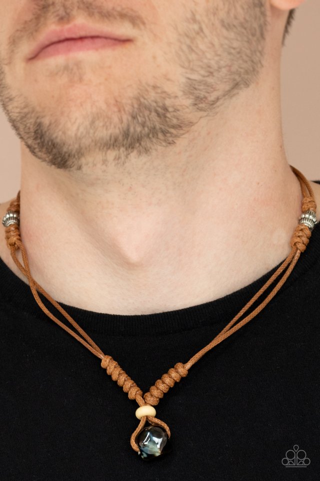 ​Might and MAINLAND - Brown - Paparazzi Necklace Image