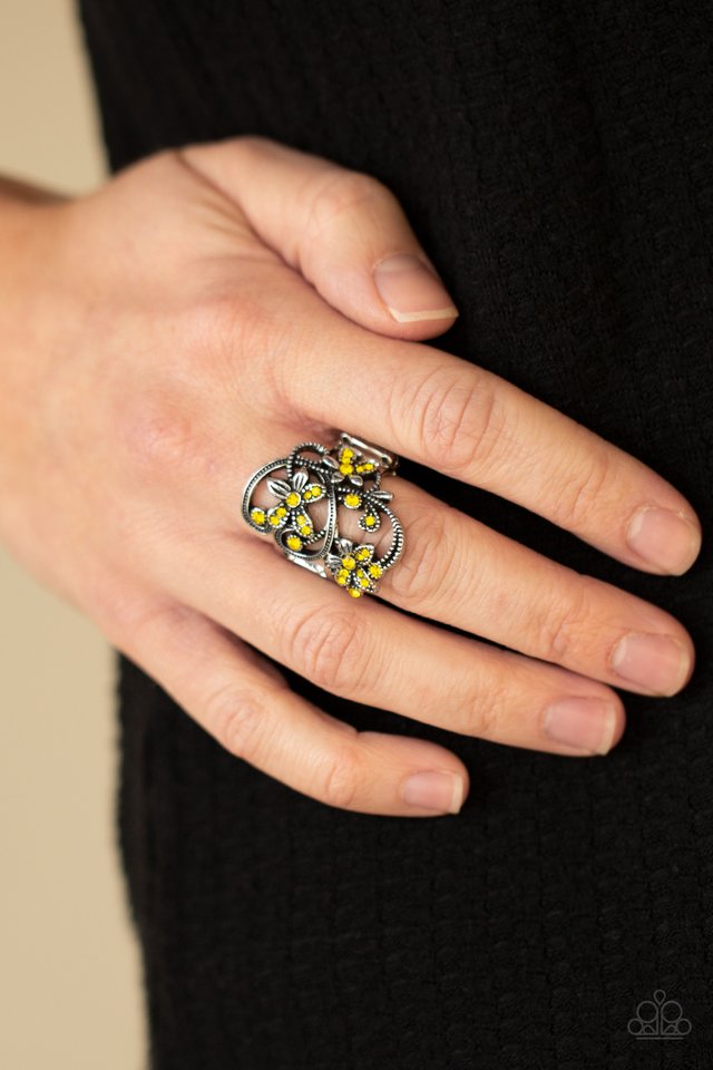 ​Bouquet Toss - Yellow - Paparazzi Ring Image