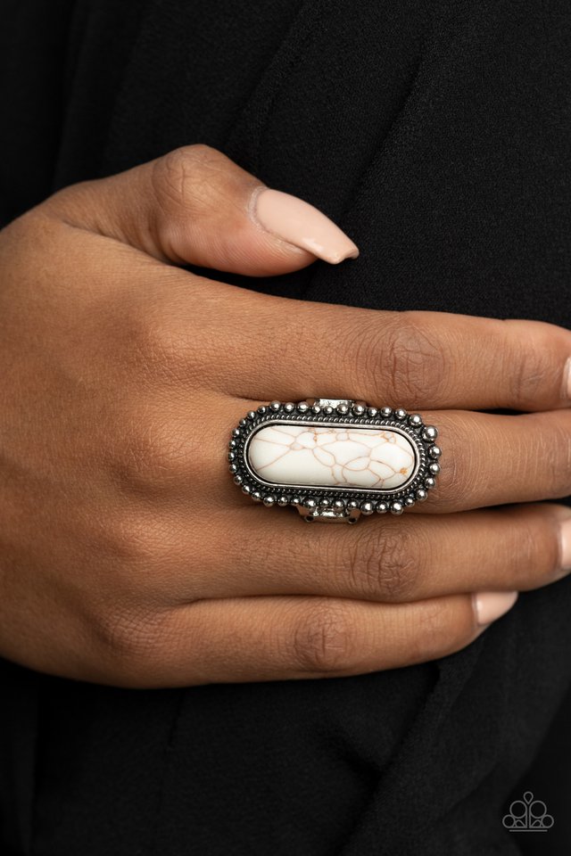 Sedona Scene - White - Paparazzi Ring Image