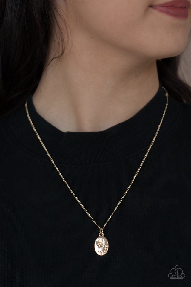 ​Be The Peace You Seek - Gold - Paparazzi Necklace Image