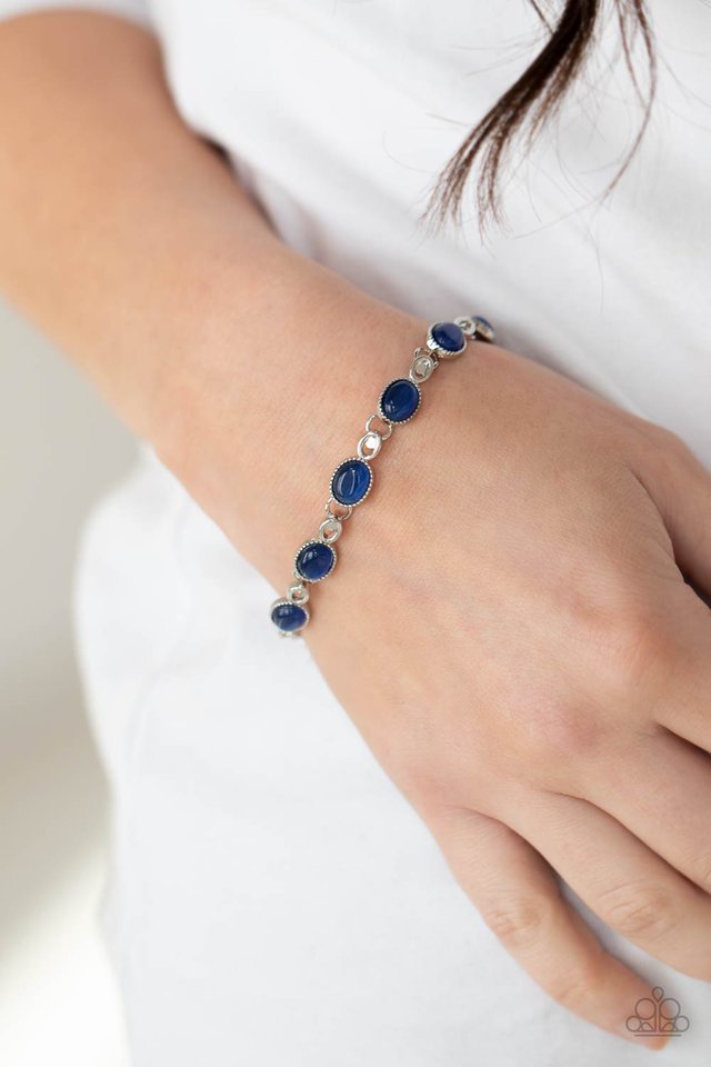​Blissfully Beaming - Blue - Paparazzi Bracelet Image