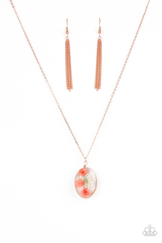 Sweet Sentiments - Copper - Paparazzi Necklace Image