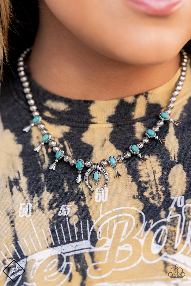 ​Luck Of The West - Blue - Paparazzi Necklace Image