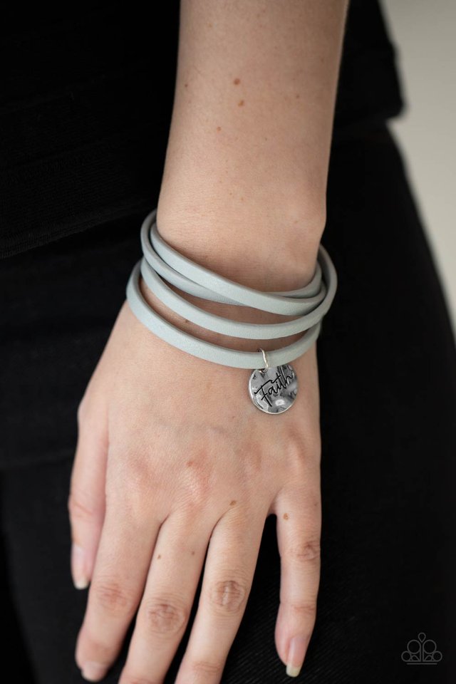 Wonderfully Worded - Silver - Paparazzi Bracelet Image