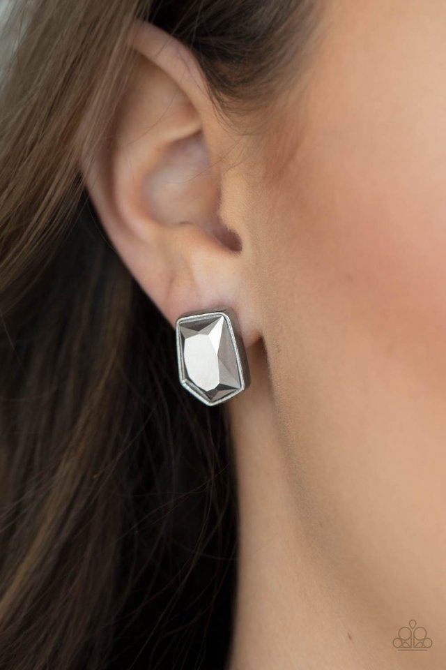 ​Indulge Me - Silver - Paparazzi Earring Image