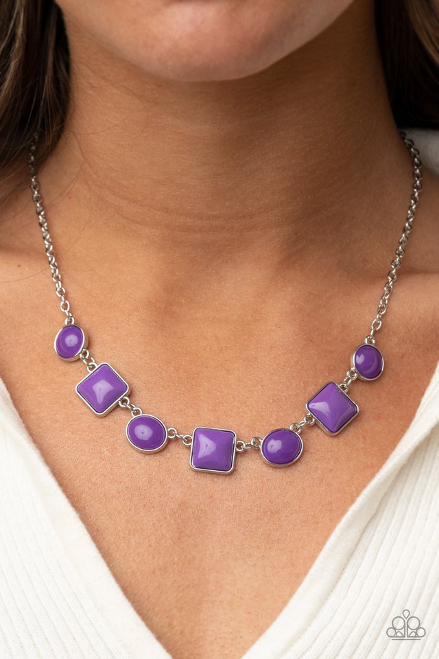 Trend Worthy - Purple - Paparazzi Necklace Image