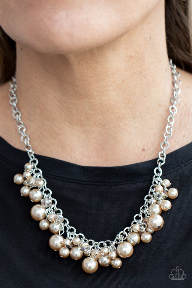 Positively PEARL-escent - Brown - Paparazzi Necklace Image