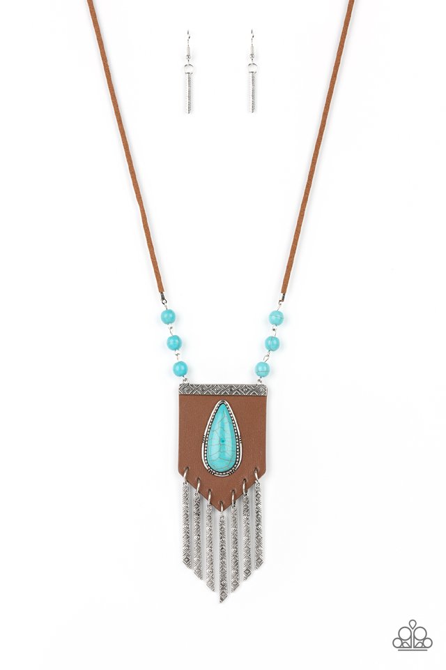 ​Enchantingly Tribal - Blue - Paparazzi Necklace Image