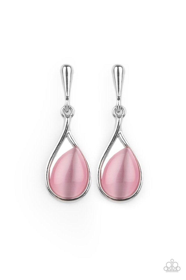 ​Pampered Glow Up - Pink - Paparazzi Earring Image
