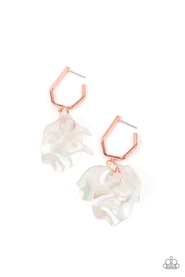 Jaw-Droppingly Jelly - Copper - Paparazzi Earring Image