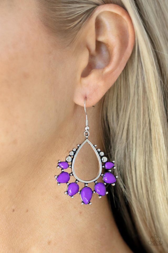 Flamboyant Ferocity - Purple - Paparazzi Earring Image