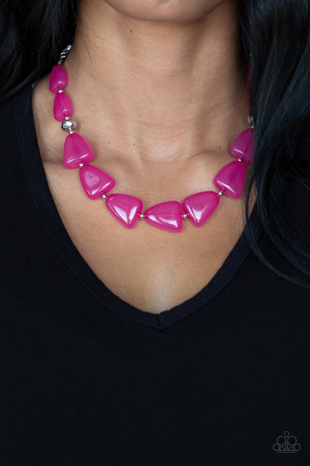 ​Tenaciously Tangy - Pink - Paparazzi Necklace Image
