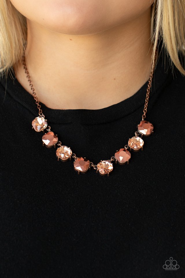 ​Dreamy Decorum - Copper - Paparazzi Necklace Image